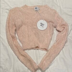 Princess Polly Blush Fuzzy Sweater
